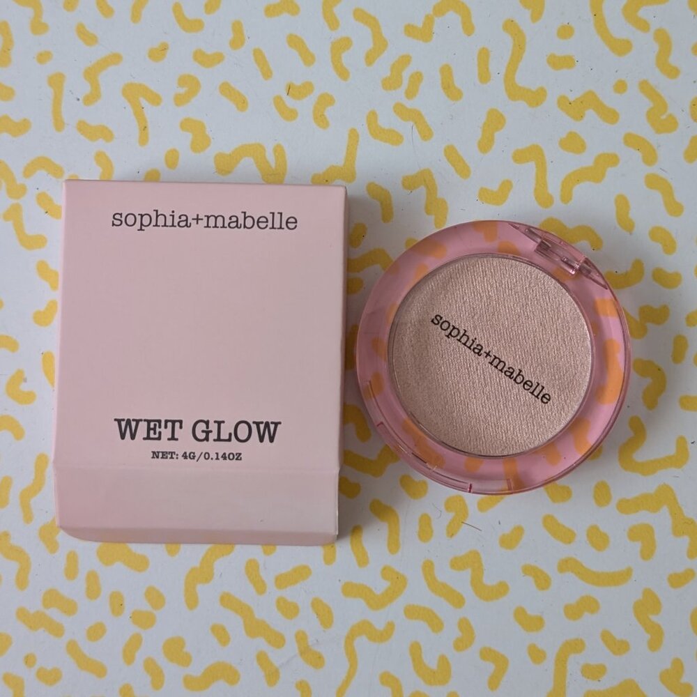sophia + mabelle Wet Glow Highlighter  in Frost Bite